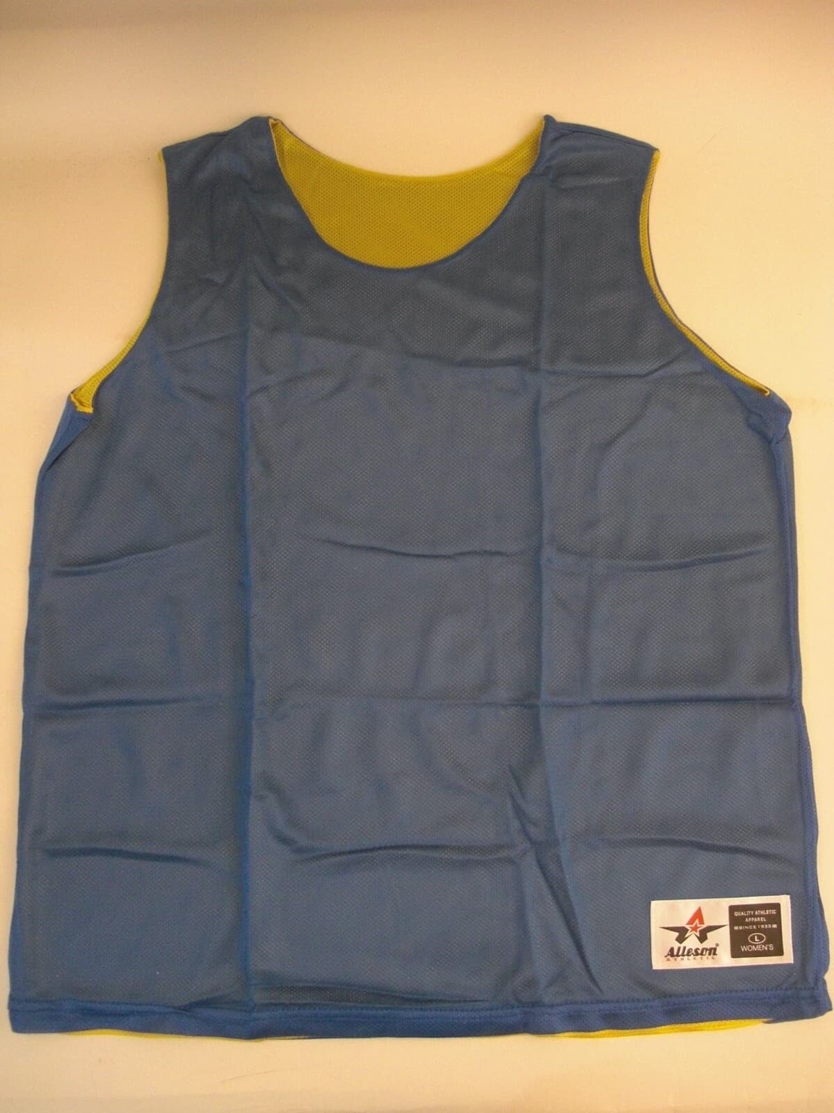 18 NEW Alleson Royal Blue Gold Reversible Woman Jersey Basketball Volleyball