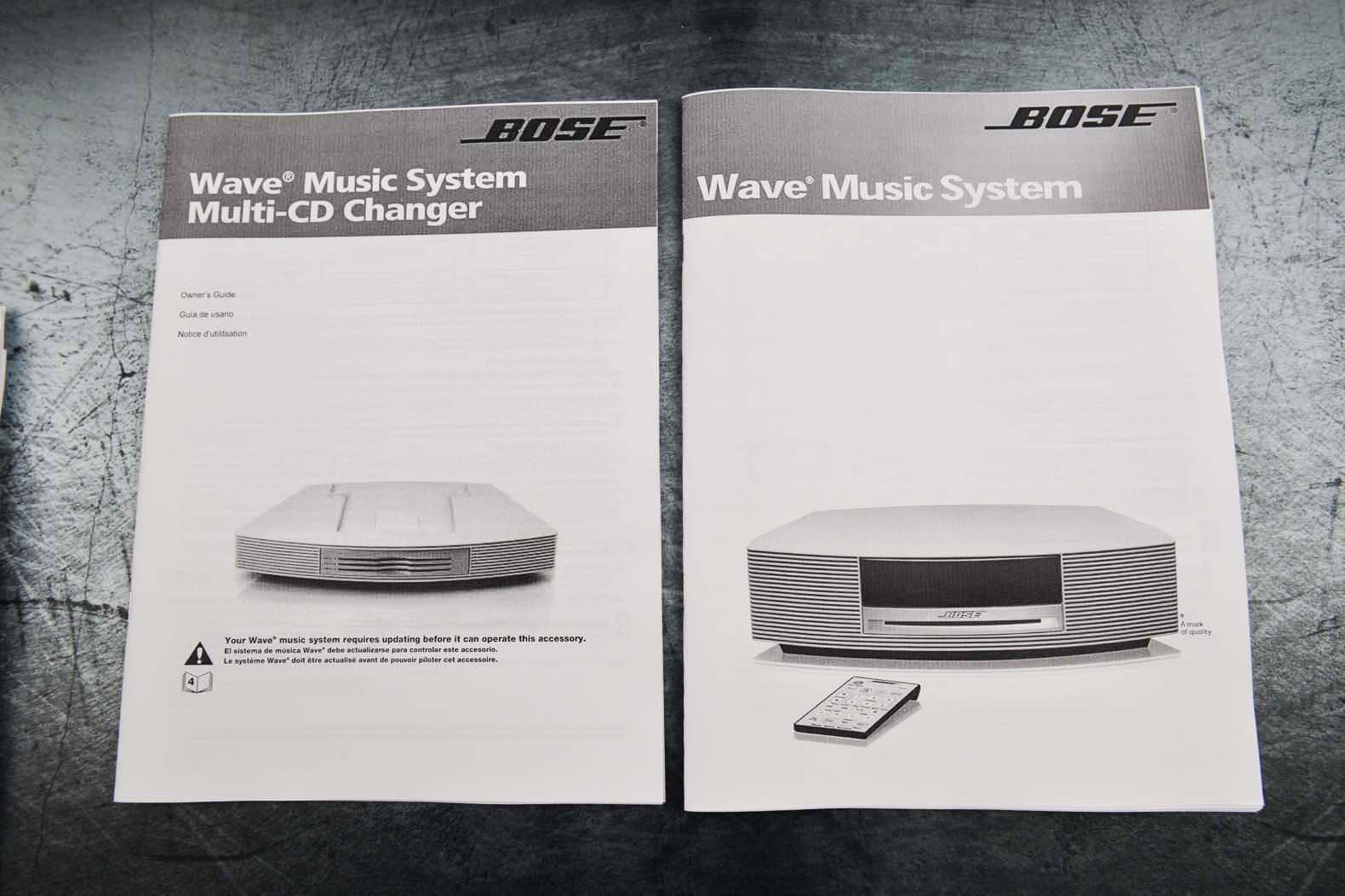 New Bose Wave Music System AWRCC1 AWRCC2 Multi-CD Changer Owners Guide Manual