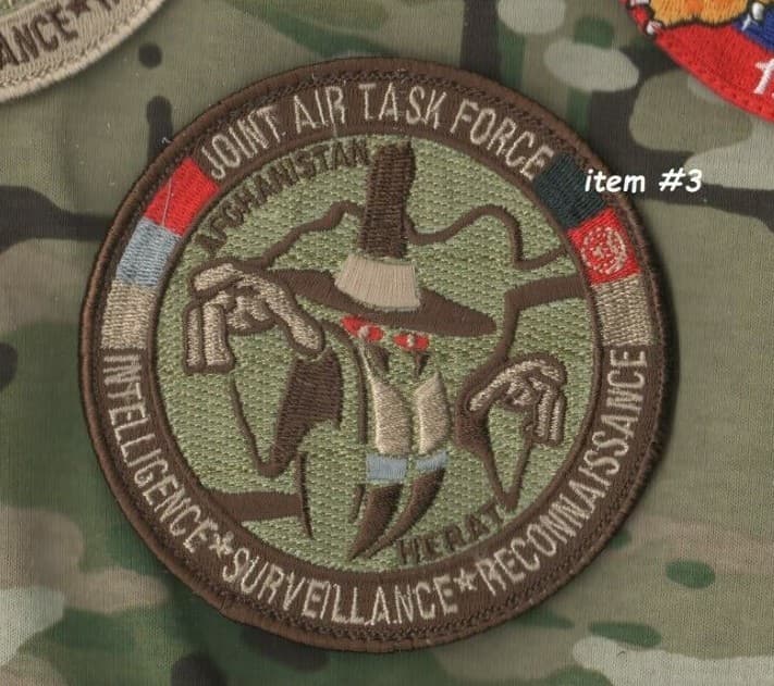 JOINT AIR TASK FORCE HERAT AFGHANISTAN INTEL-SURVEILLANCE-RECON vêlkrö INSIGNIA