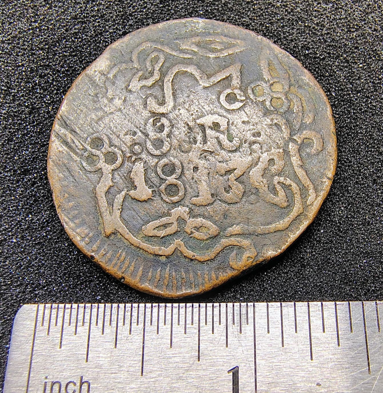 1813 Mexico 8 Reales Oaxaca/SUD Copper - Insurgent Coinage -Mexico Independence