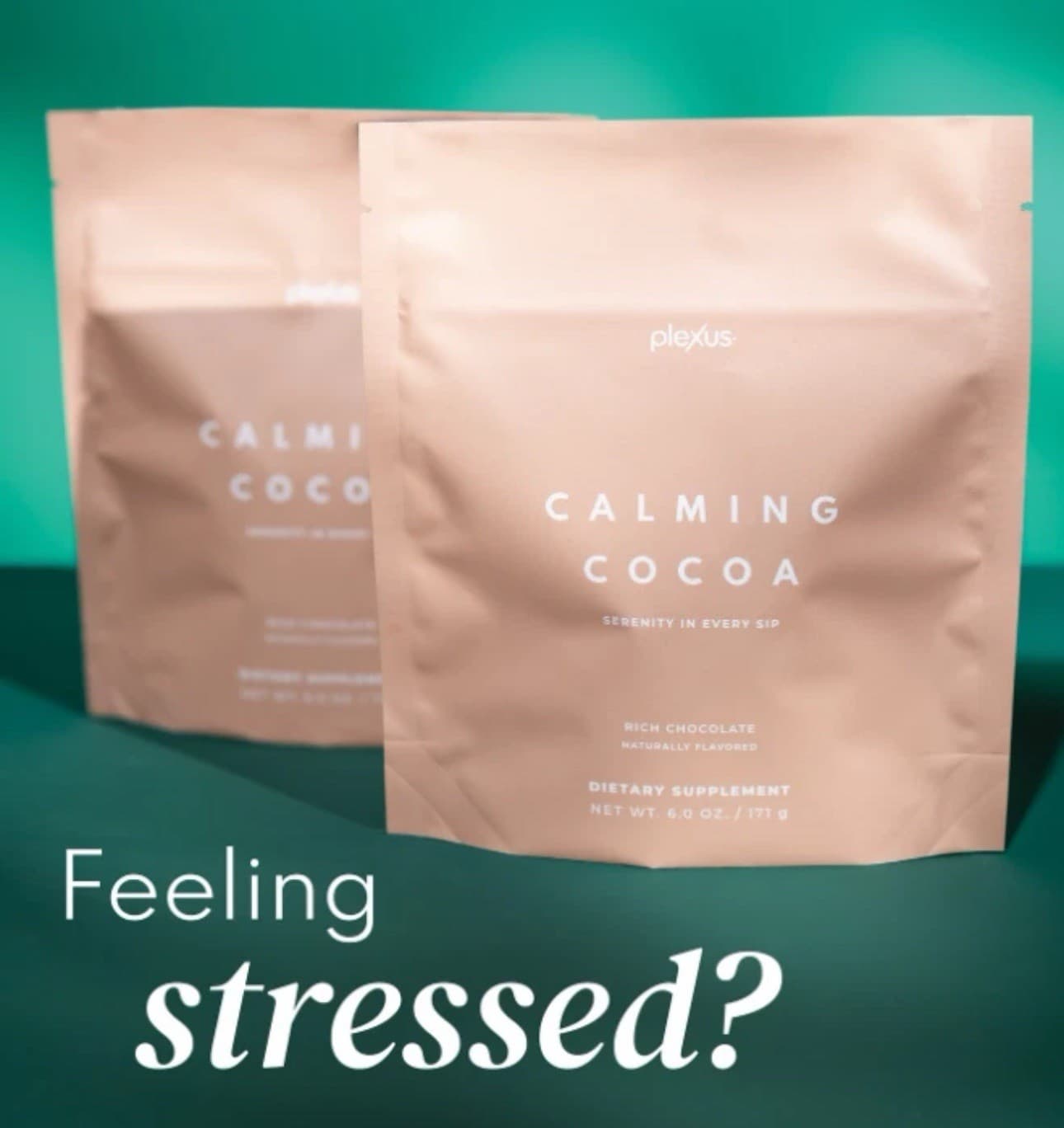 New Plexus Prebiotic Calming Hot Cocoa Powder - “Serenity In Every Sip” 9/26 Exp