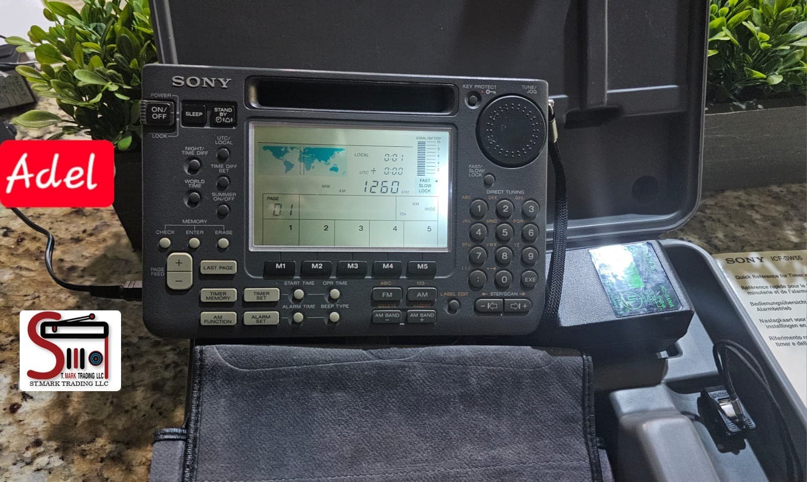 Sony ICF-SW55 Radio Recapped & Upgraded By Adel USA In The Mint Condition