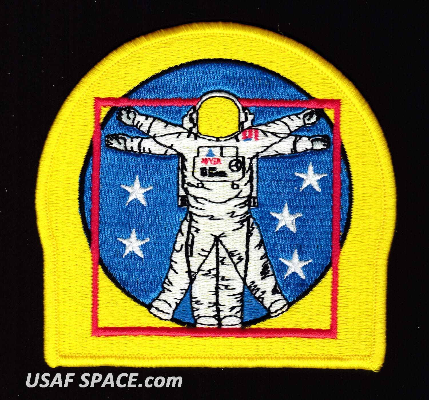 ORIGINAL AB Emblem -VITRUVIAN MAN- 5 STAR EVA NASA ISS SPACE WALK PATCH - MINT
