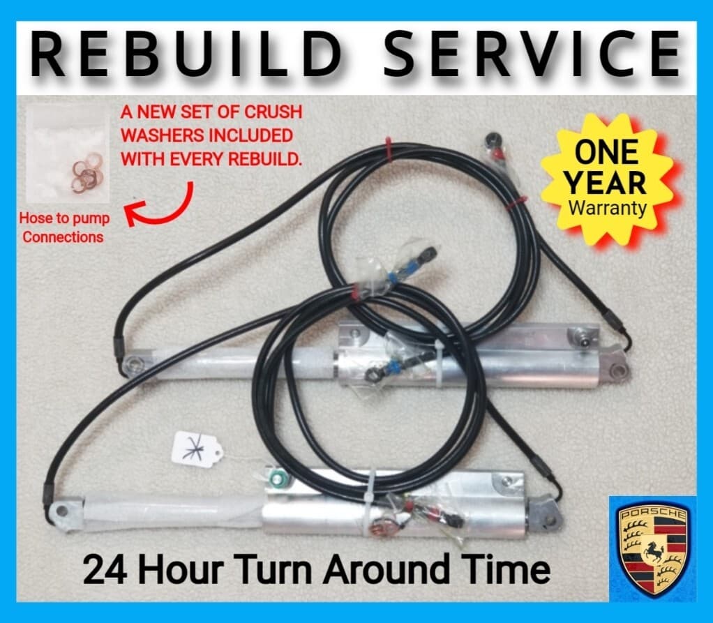 Porsche 911 Convertible Hydraulic REBUILD SERVICE , Cylinder Top 996 997 (24 HR)