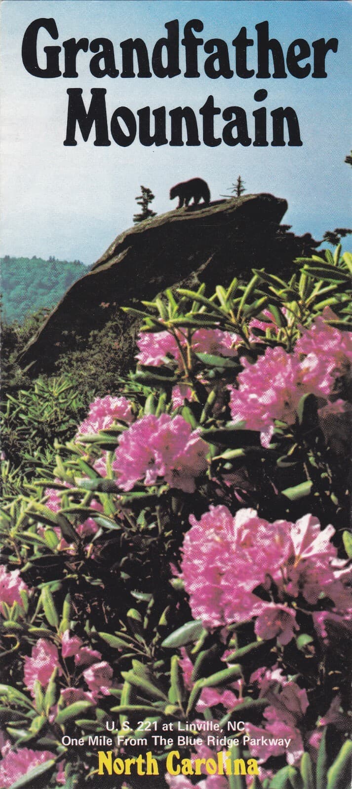 1980's Grandfather Mountain Linville North Carolina Brochure
