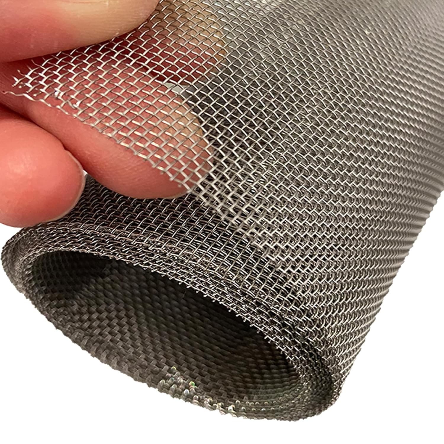 304 Stainless Steel Wire Mesh Screen 15.7 X 59 Inches 1Mm Hole 20 Mesh No Rust