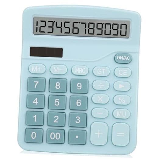 Office Desk Calculator,Cute Caculator with Dual Power Source,Basic Calculators