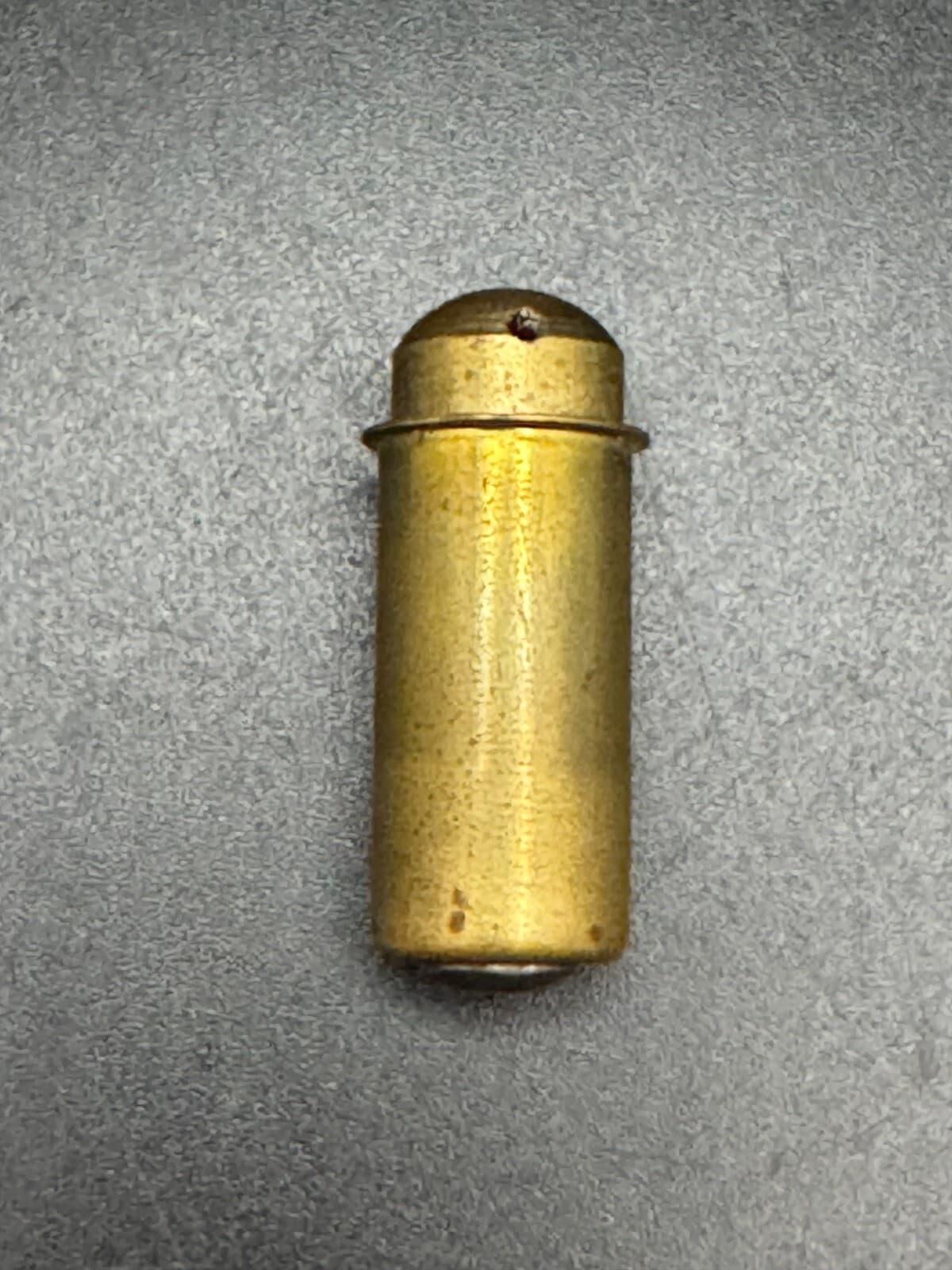 Vintage Brass Bullet Catch 1/2" Diameter Adjustable Spring Loaded Metal Center