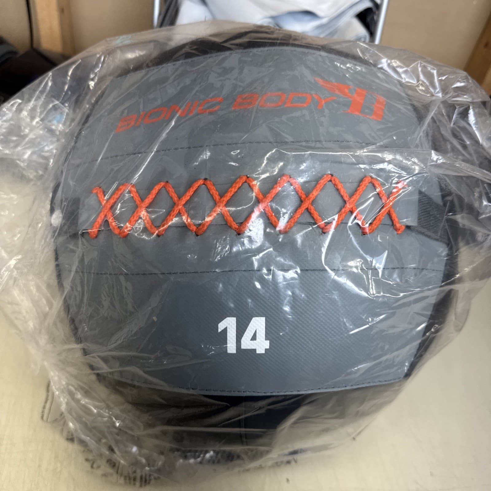 Bionic Body 14Lb Soft Weighted Medicine Ball for Cardio Workout