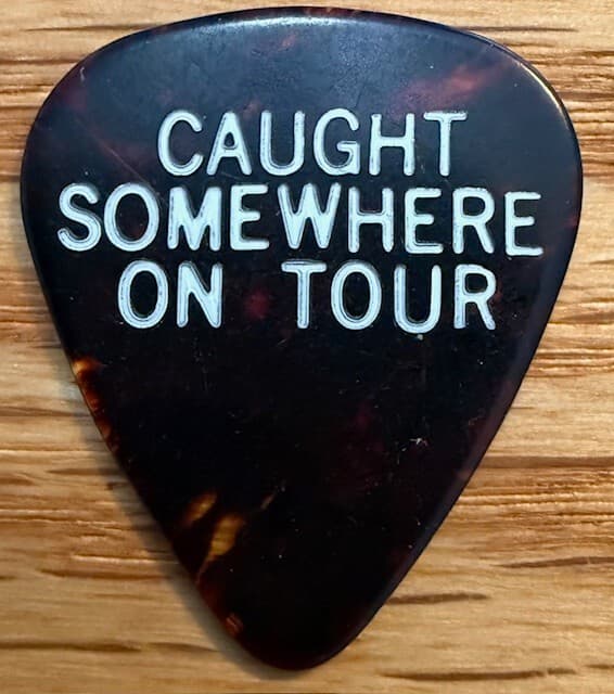 IRON MAIDEN / 1980'S- CAUGHT SOMEWHERE ON TOUR / ADRIAN SMITH / TOUR GUITAR PICK