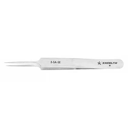 Excelta 5-Sa-Se Tweezer, Very Fine, 4-1/4 In. L, Ss
