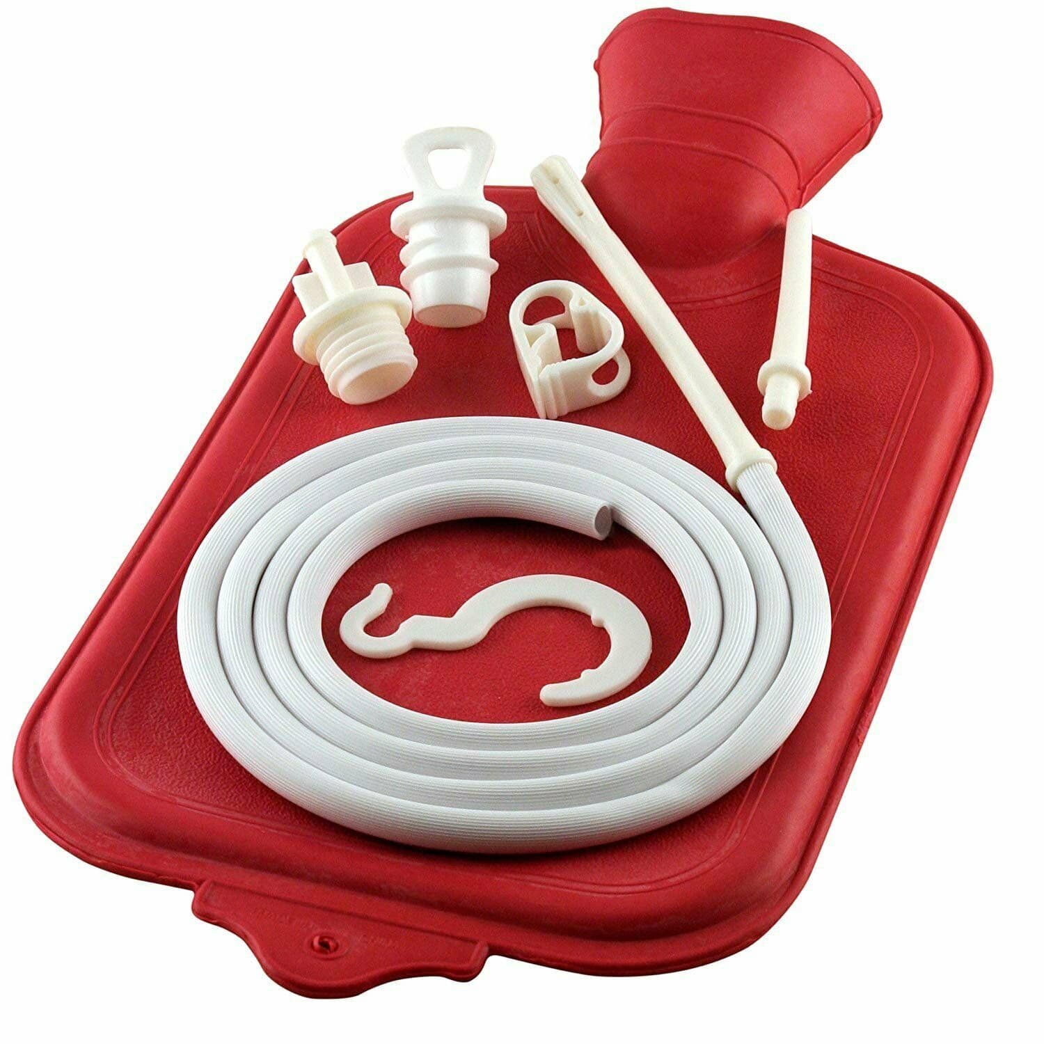 Cara Economy Water Bottle Combination Hot & Cold Therapy Natural Rubber Red 1ct