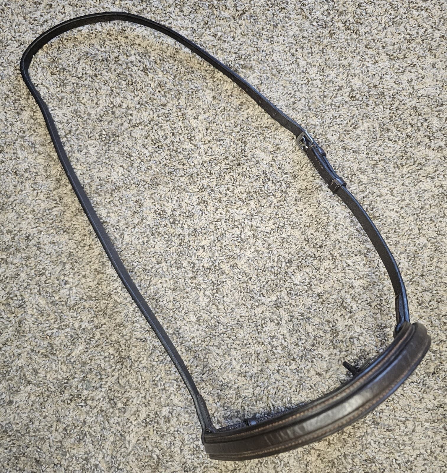 English Noseband Cavesson, Square Raised, Used, Appears WB