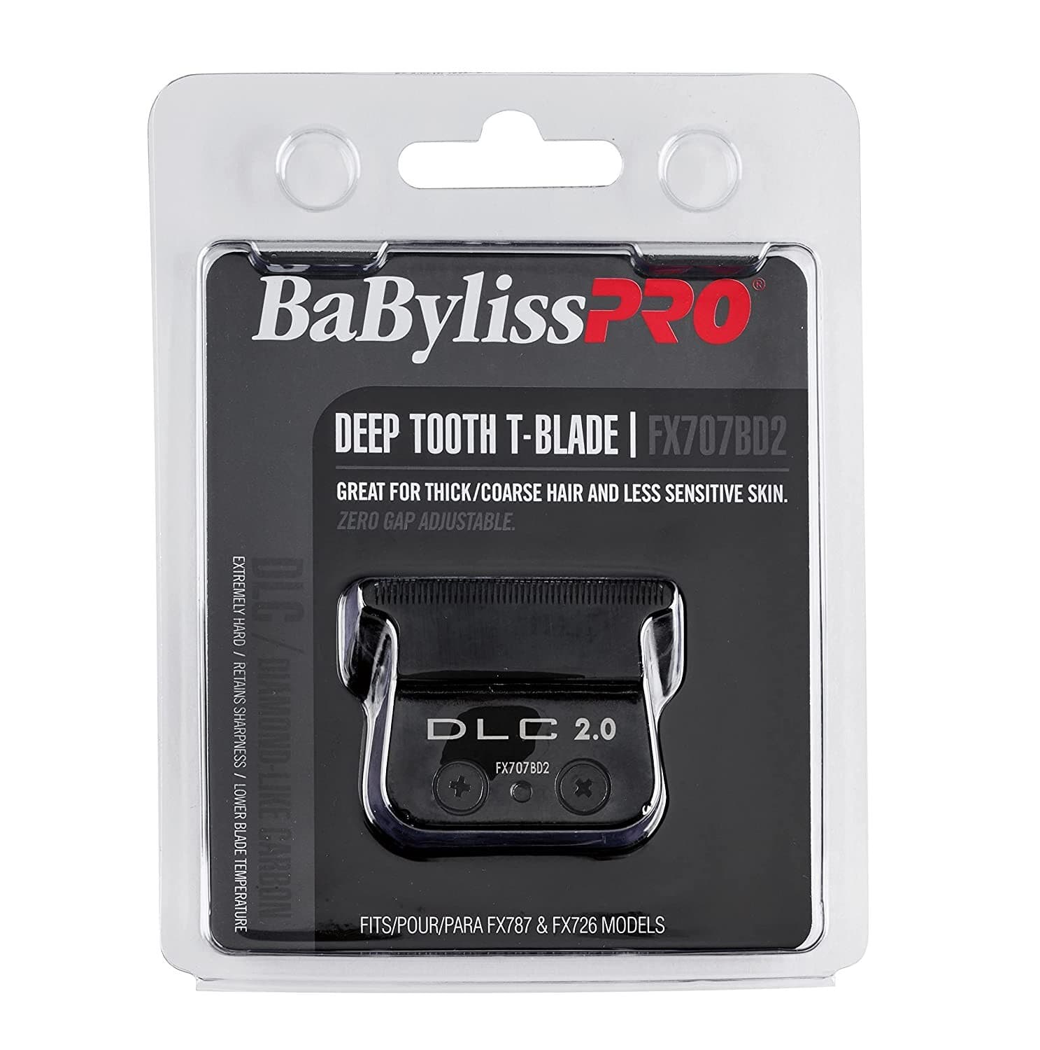 BaBylissPRO Black DLC 2.0MM Deep Tooth Replacement T-Blade | FX707BD2
