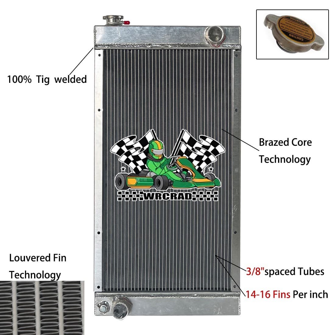 #22482277 Radiator For Ingersoll Rand Compressor C185WKUB T4I-D95 Doosan P185