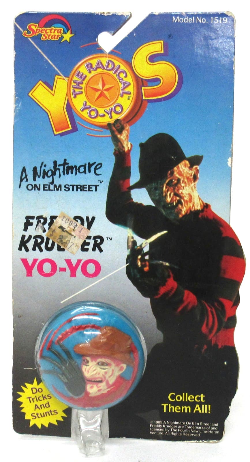 New Sealed Spectra Star Nightmare On Elm Street Freddy Krueger Radical Yo-Yo