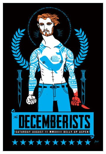 Scrojo The Decemberists 2018 Poster Belly Up Aspen Colorado Decemberists_1808