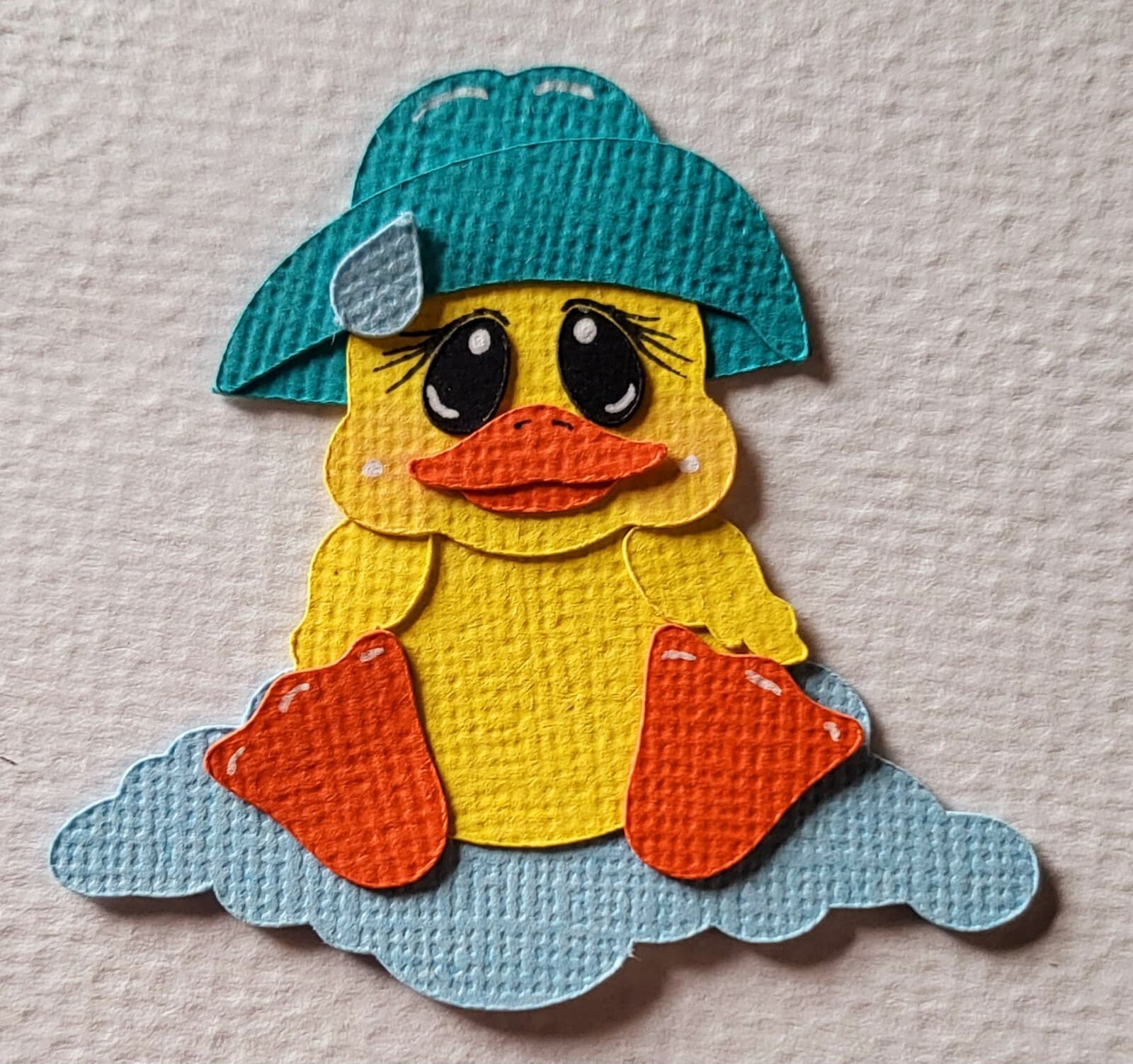 Little Mini Ducky. Scrapbook, Card making Paper Piecing