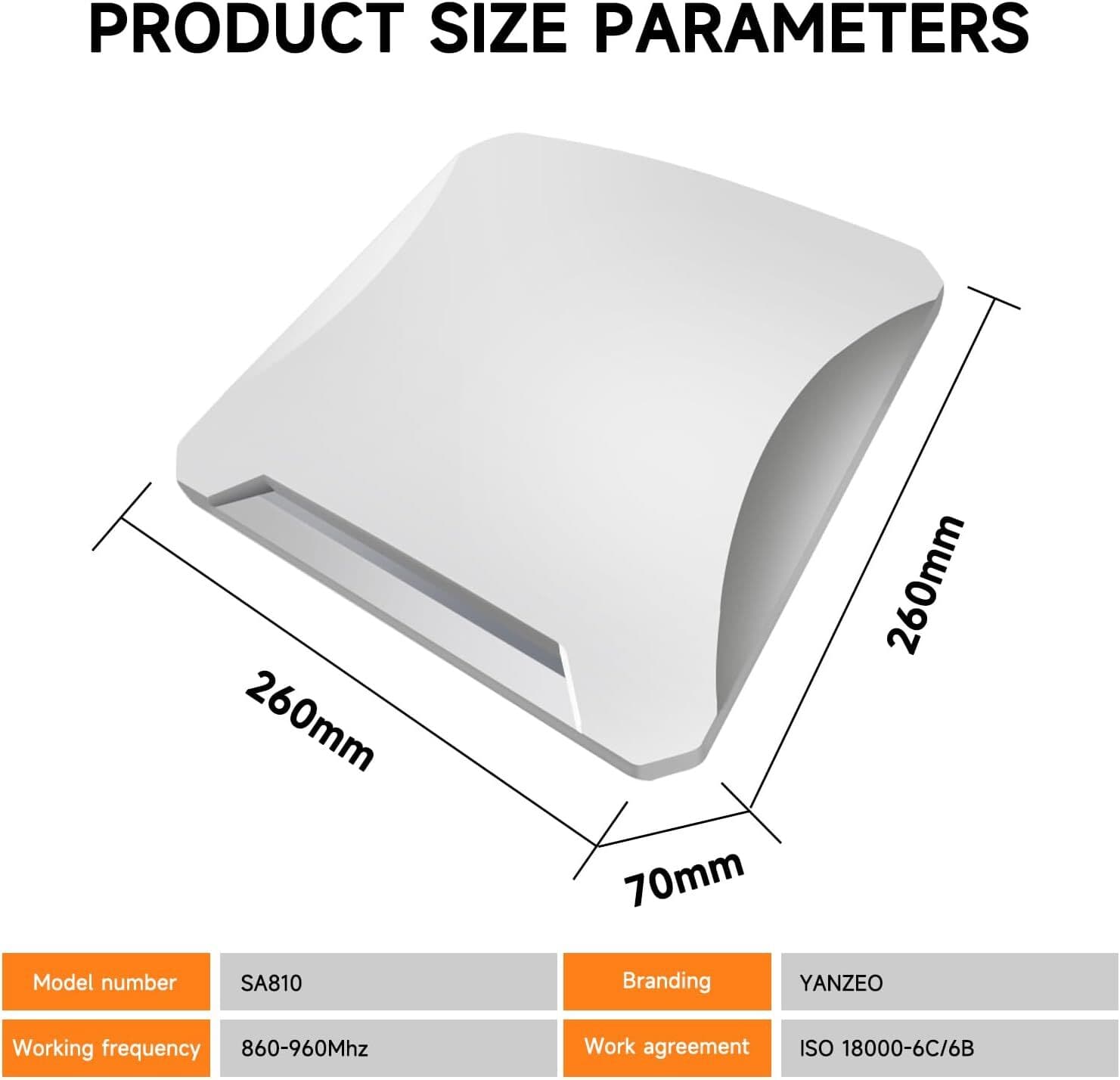 Long Range UHF RFID Integrated Reader RS485 RJ45 for for Access Control System