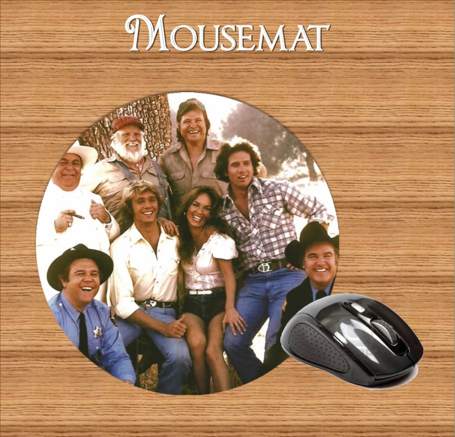 1970s ICONIC TV SHOWS ROUND MOUSEMAT MINDER MAGNUM SWEENEY CHARLIES ANGELS