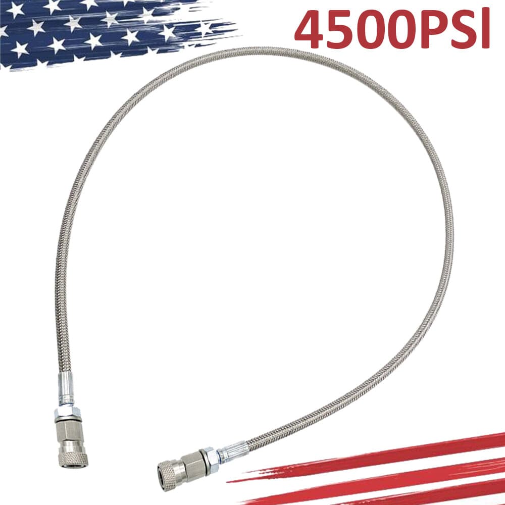 Paintball Tank Fill Whip Hose Extension Stainess Steel CO2 HPA Female 1PC