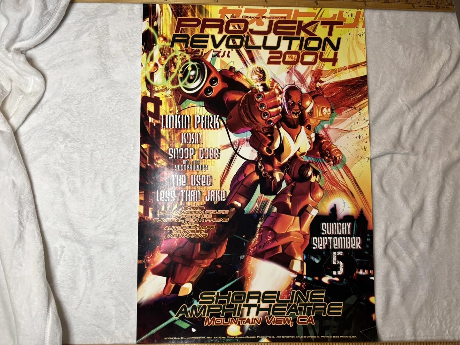 Linkin Park Projekt Revolution Concert Poster 2004 20”x30” BGP-321 ORIGINAL