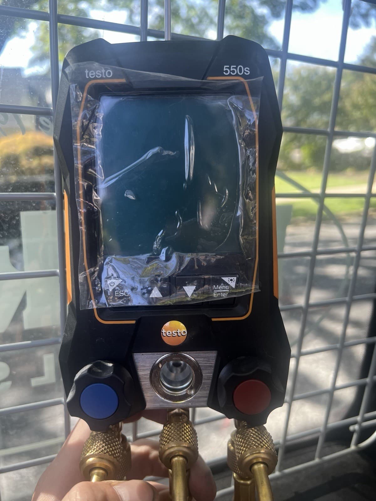 Testo 550 Digital Manifold 3 Port With Wired Temp Clamps No Hoses Included