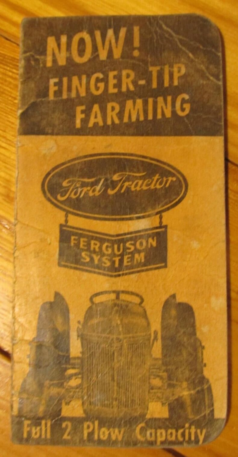 1942 FORD TRACTORS Ferguson System Pocket Notebook, Notepad