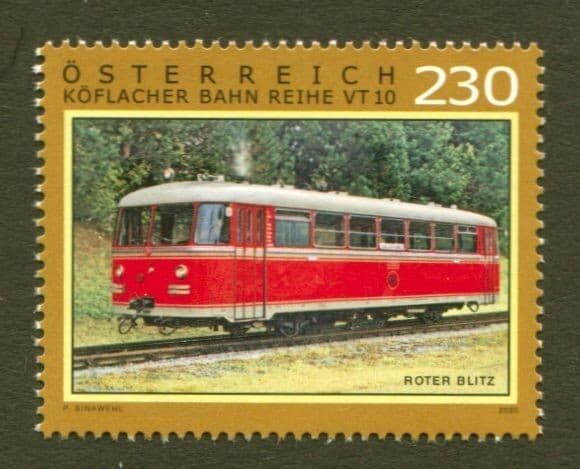 Austria Scott# 2871, 2020 Graz-Koflach Railway Issue, VF/XF MNH, No Faults.