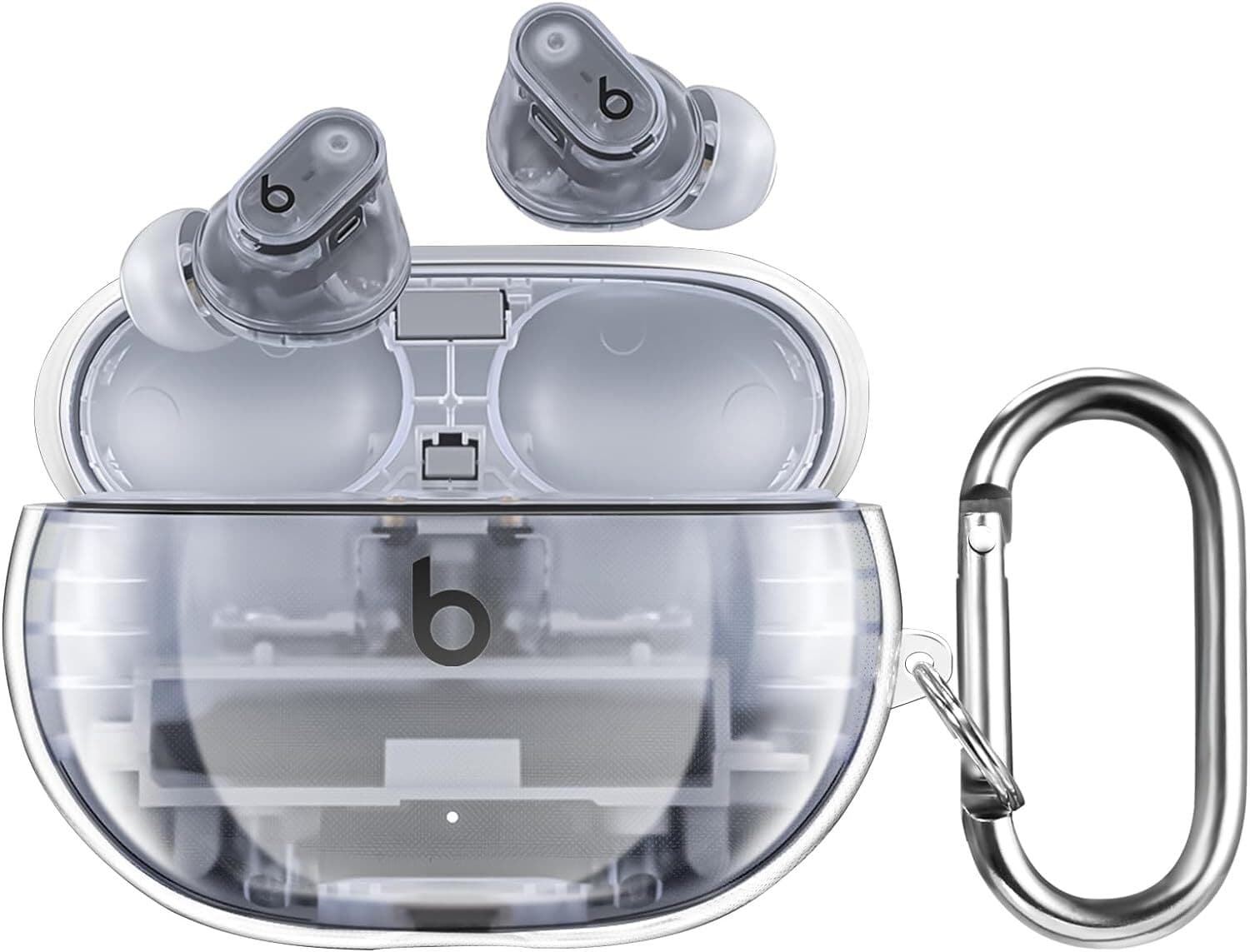 Clear Case for New Beats Studio Buds + 2023 Shockproof Earbuds Protective Cover