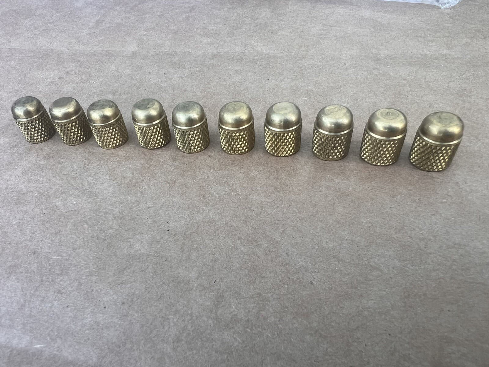 10 Pack 1/4" Test Cock Dust Cap SAE Brass Cap 1/4 In Flaire Fitting Backflow