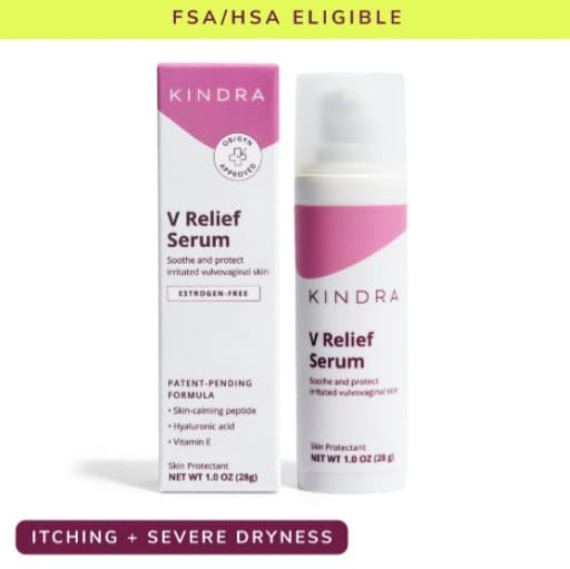Kindra V Serum 60 Uses – Sensitive Skin Vulva Vaginal Moisturizer, Hormone-Free
