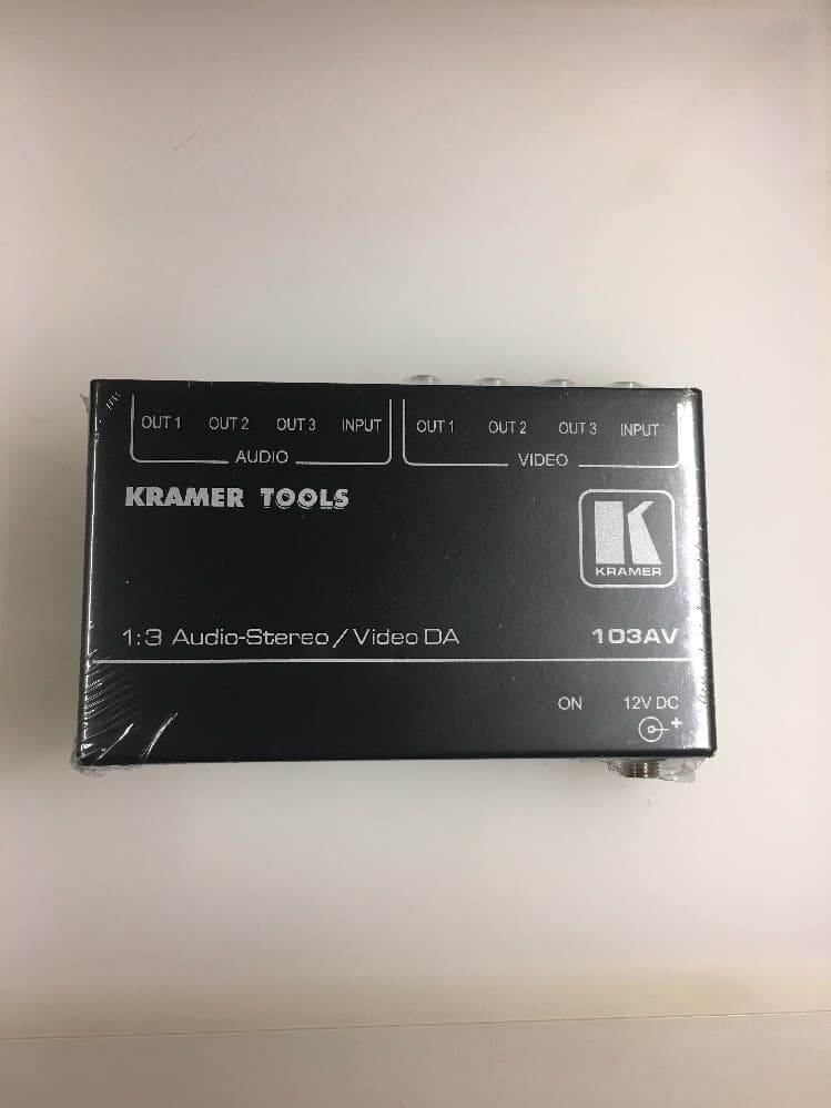 Kramer 103AV 1:3 Composite Video & Stereo Audio Distribution Amplifier