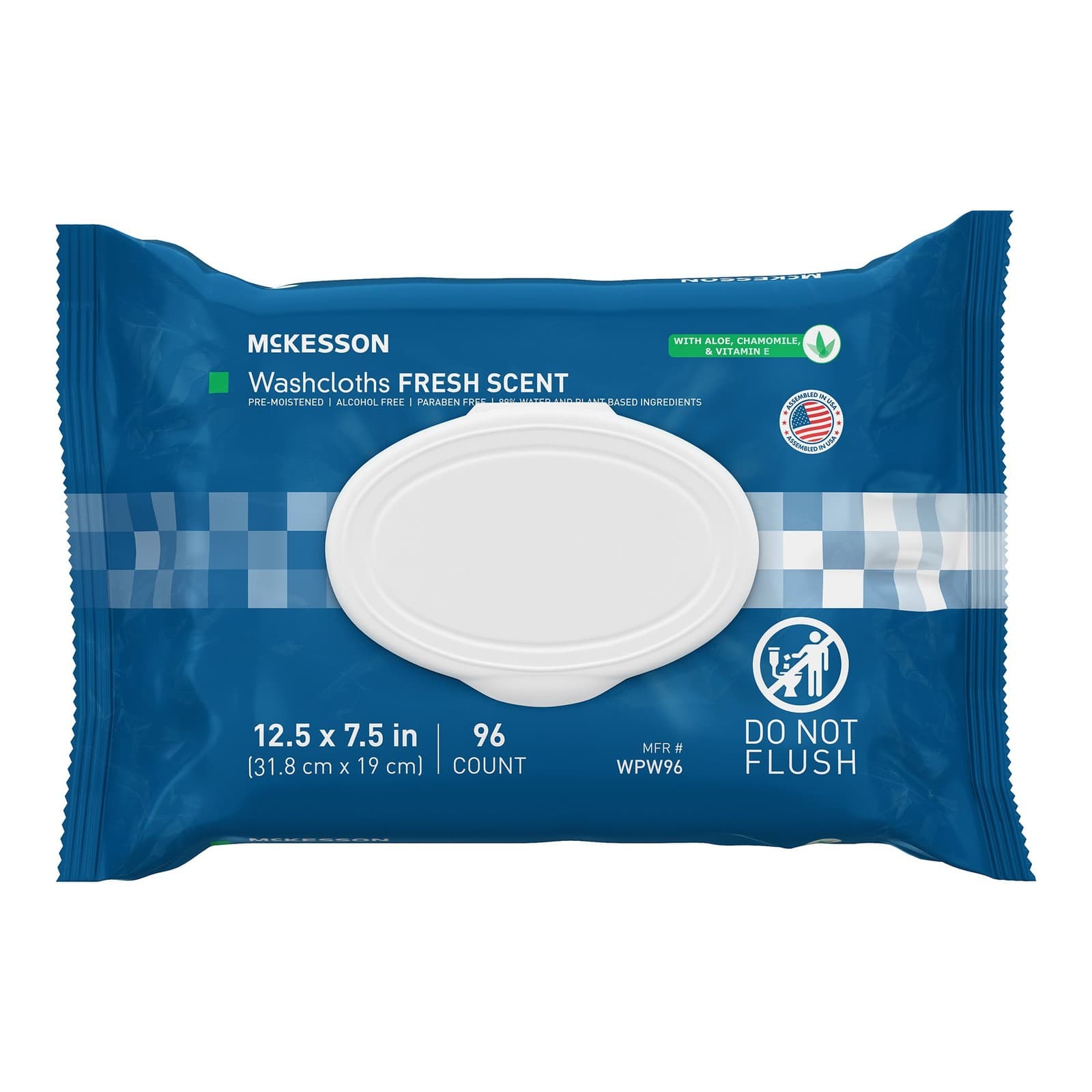 McKesson Personal Cleansing Wipe 7.5 x 12.5" WPW96 6 Pack 576 Wipes