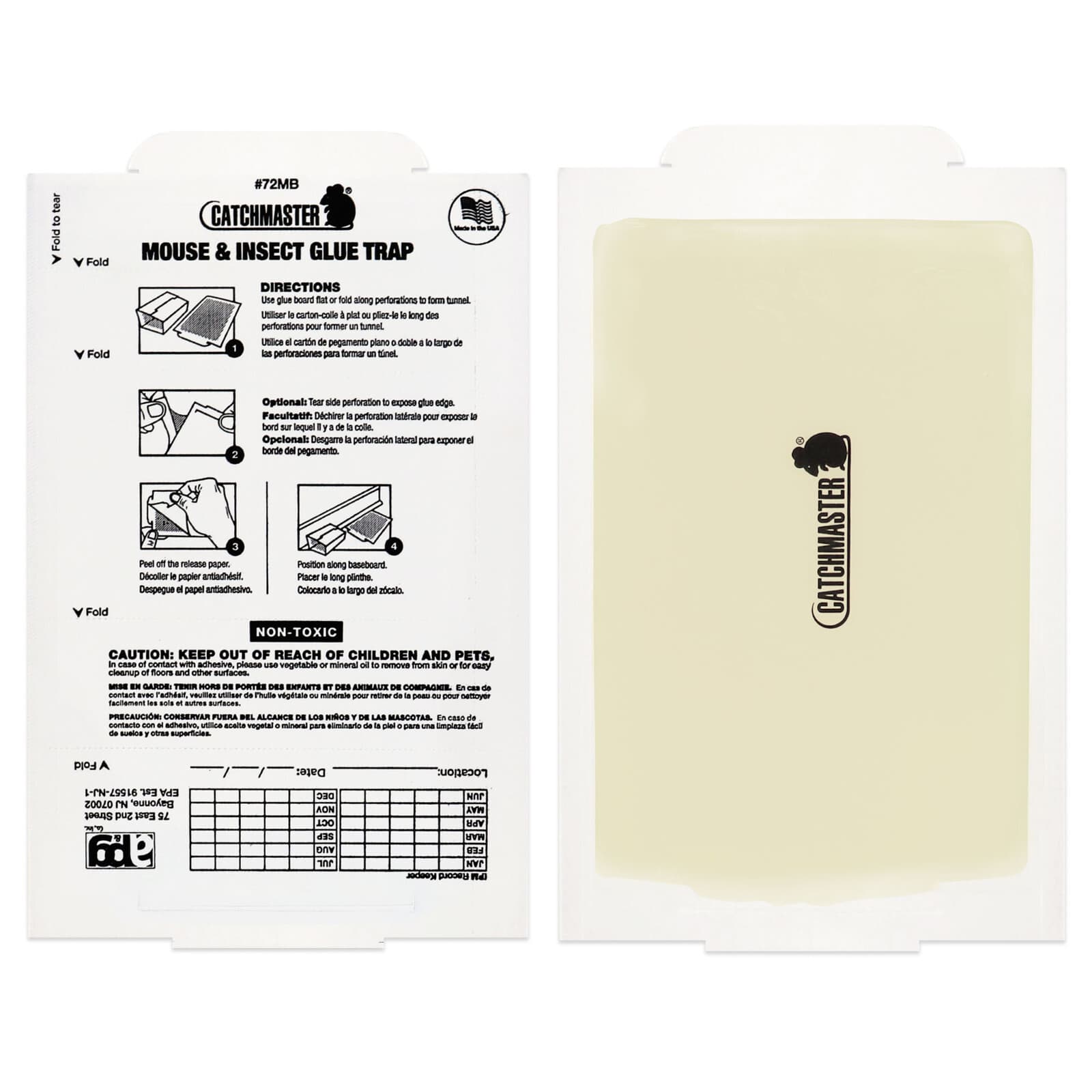 Catchmaster Mouse Insect Spider Glue Traps ( 12 Pack ) Mice Cockoaches Spiders