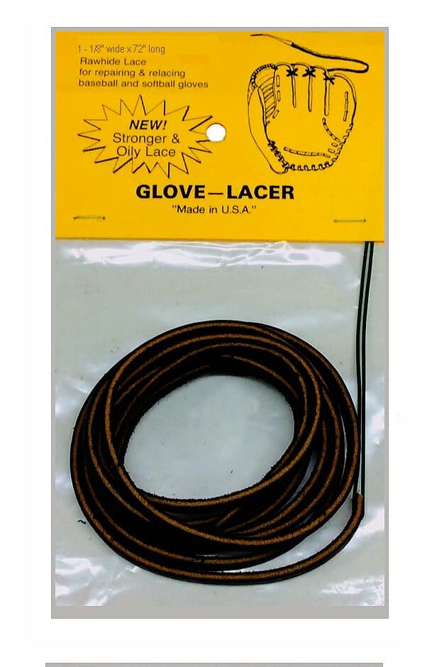 Dark Brown Lite Edge 1/8"x72" Narrow ~ BASEBALL Softball GLOVE LACE REPAIR kit