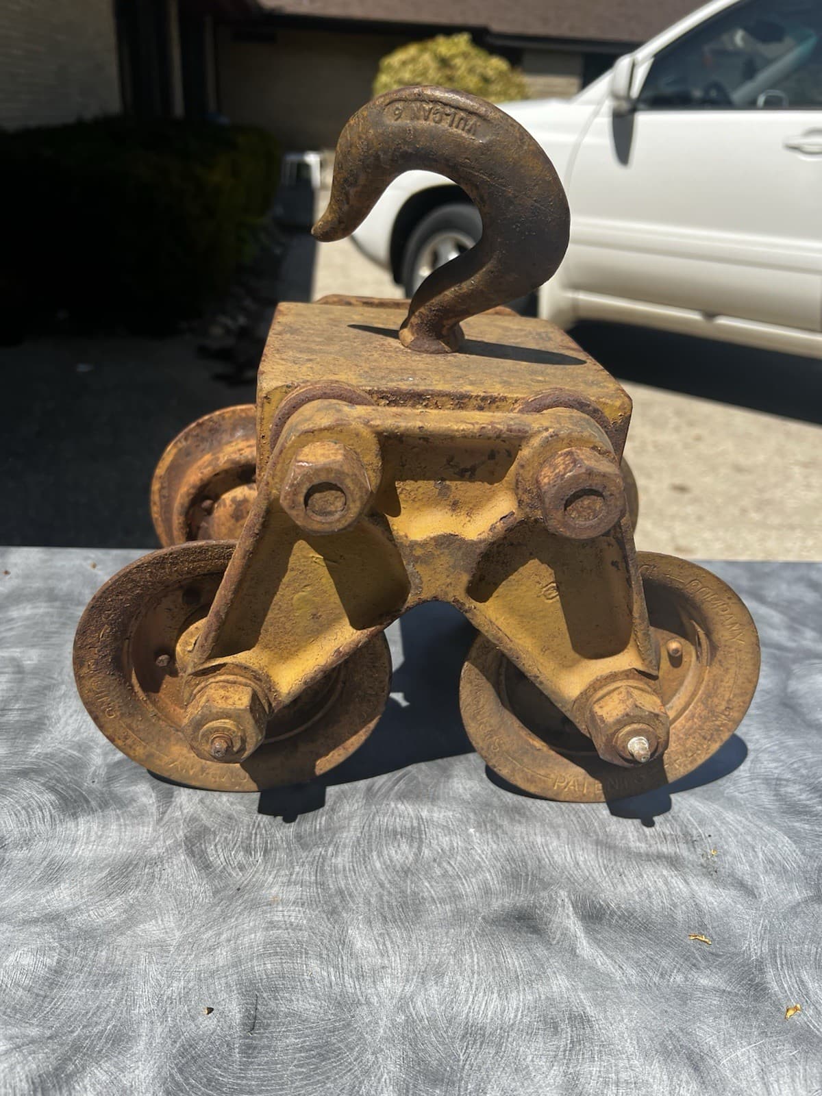 Saginaw Stamping Company Hoist Beam Trolley 1 Ton Capacity