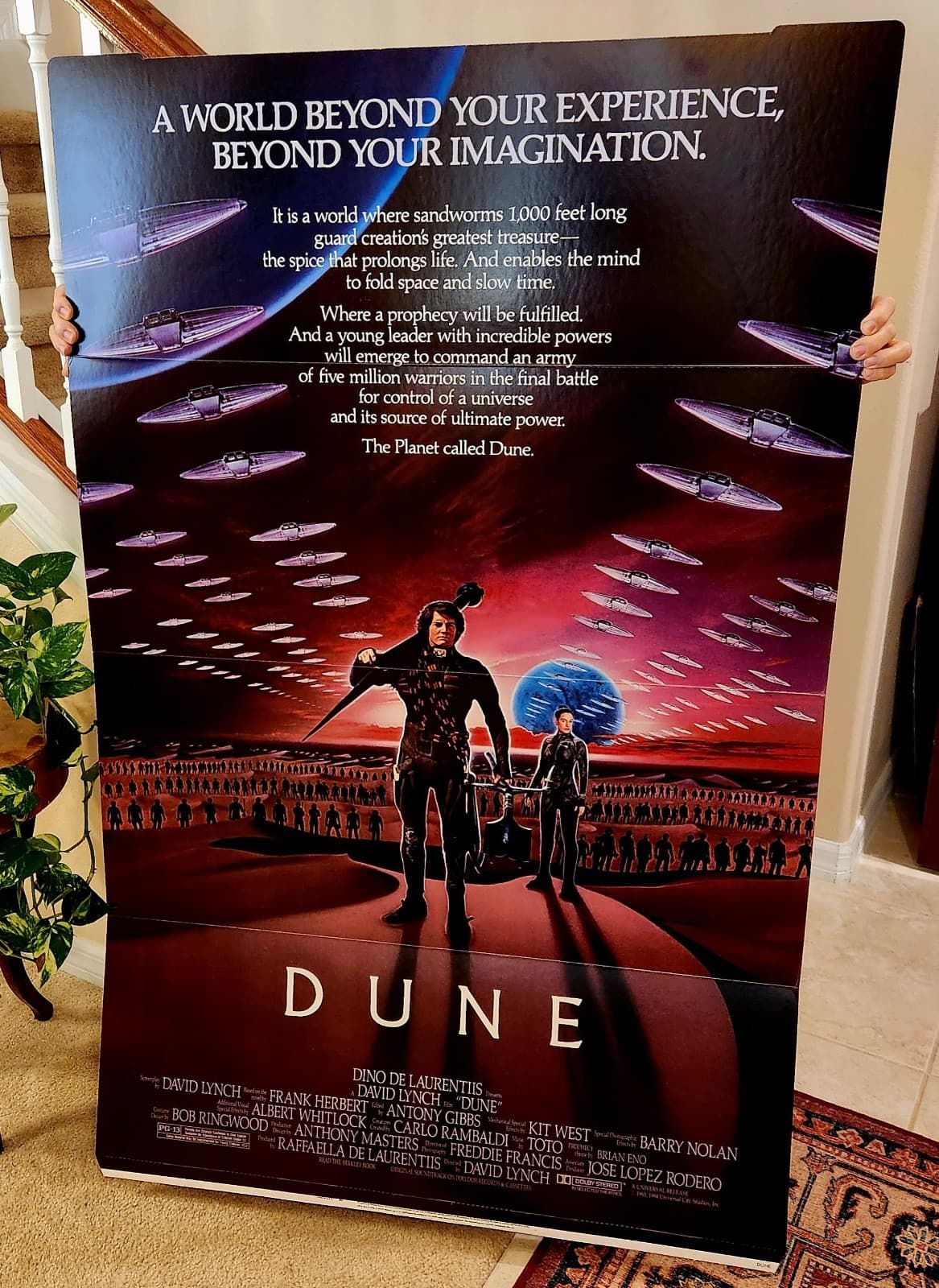 Vintage Original 1984 Dune Theater Standee Display – Rare