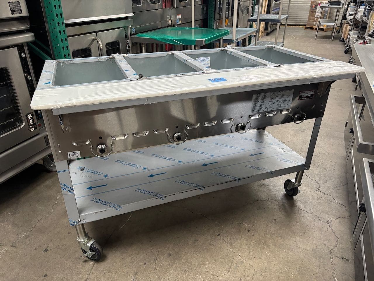 NEW 4 Well Gas Steam Table Duke 304-DB AEROHOT Dry Bath Open Well #4149-OB