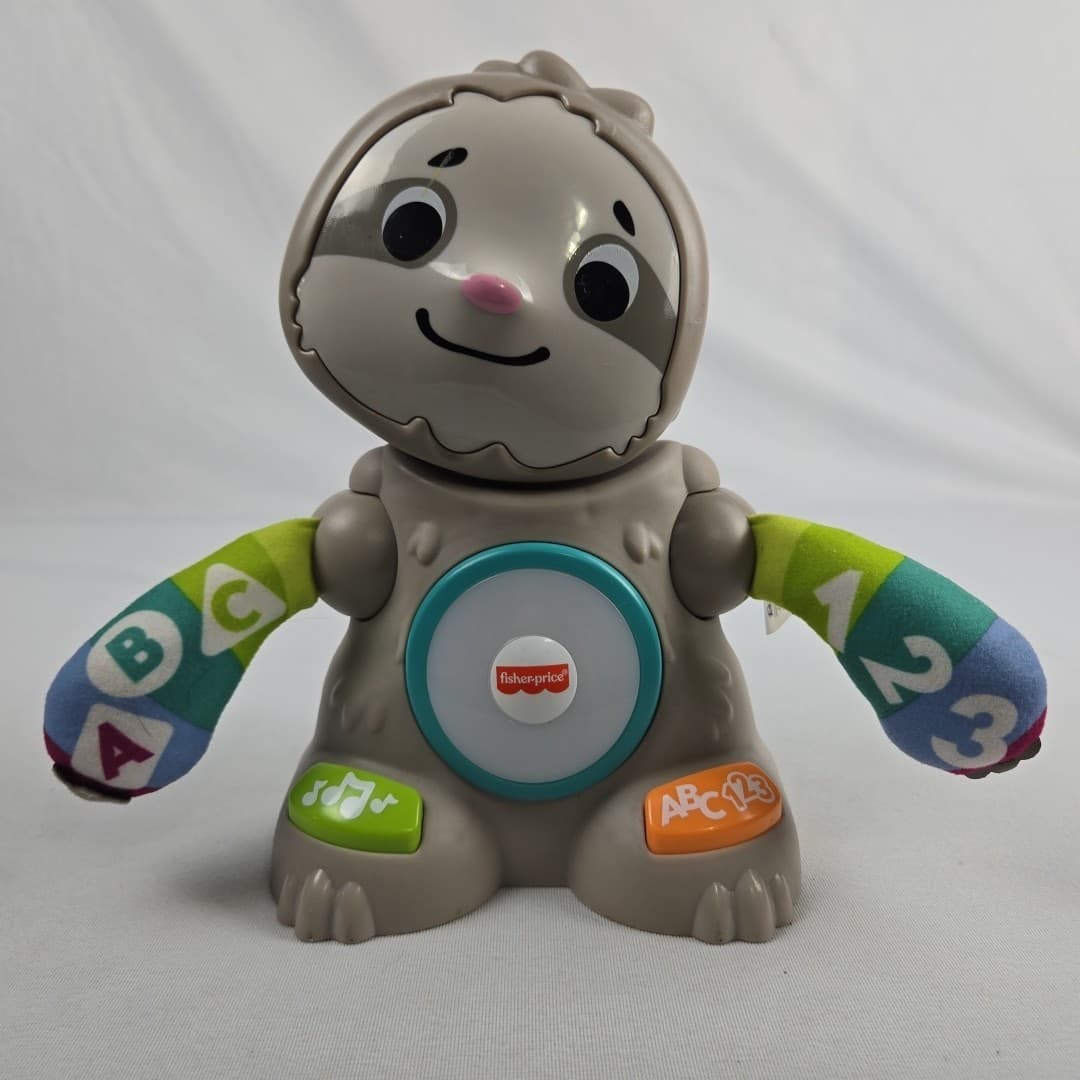 Fisher Price Linkimals Smooth Moves/Sings Sloth Interactive Educational Toy 10"