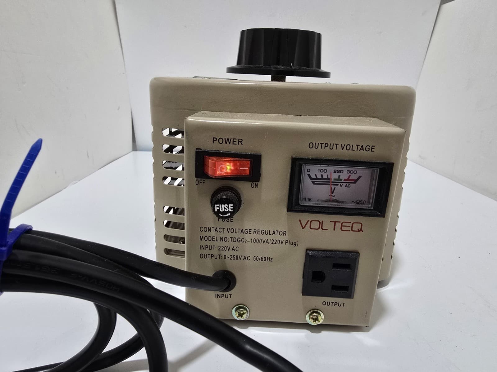 Volteq Transformer/Contact Voltage Regulator TDGC2-1000VA / 1KVA