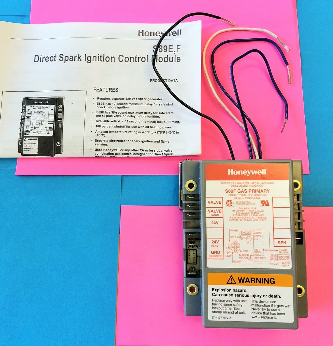 HONEYWELL Resideo S89E1058, S89E-1058, S89E 1058 DIRECT SPARK IGNITION MODULE