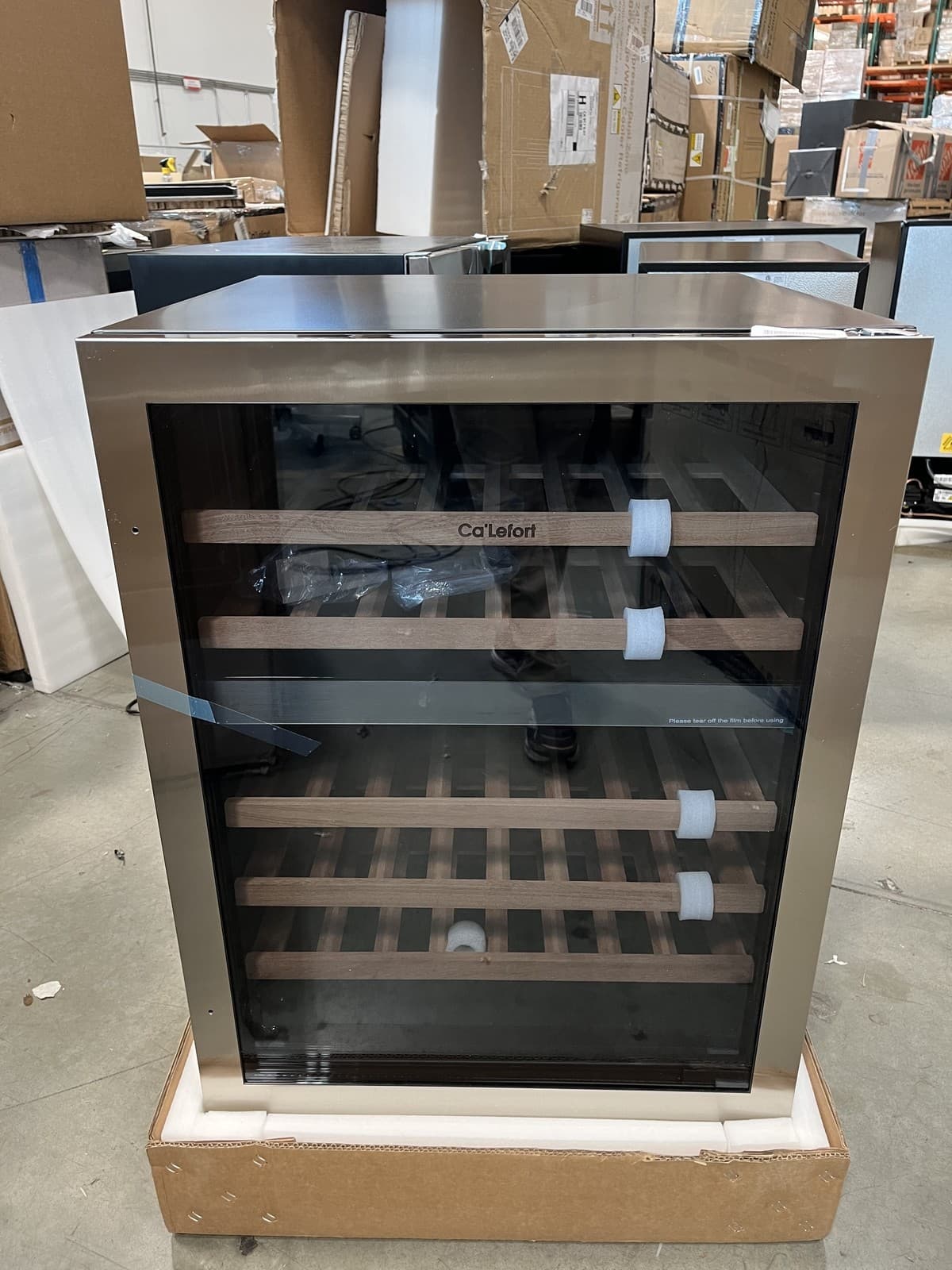 Ca'lefort 24" Built-in/Freestanding Wine Cooler Refrigerator Fridge 46 Bottles