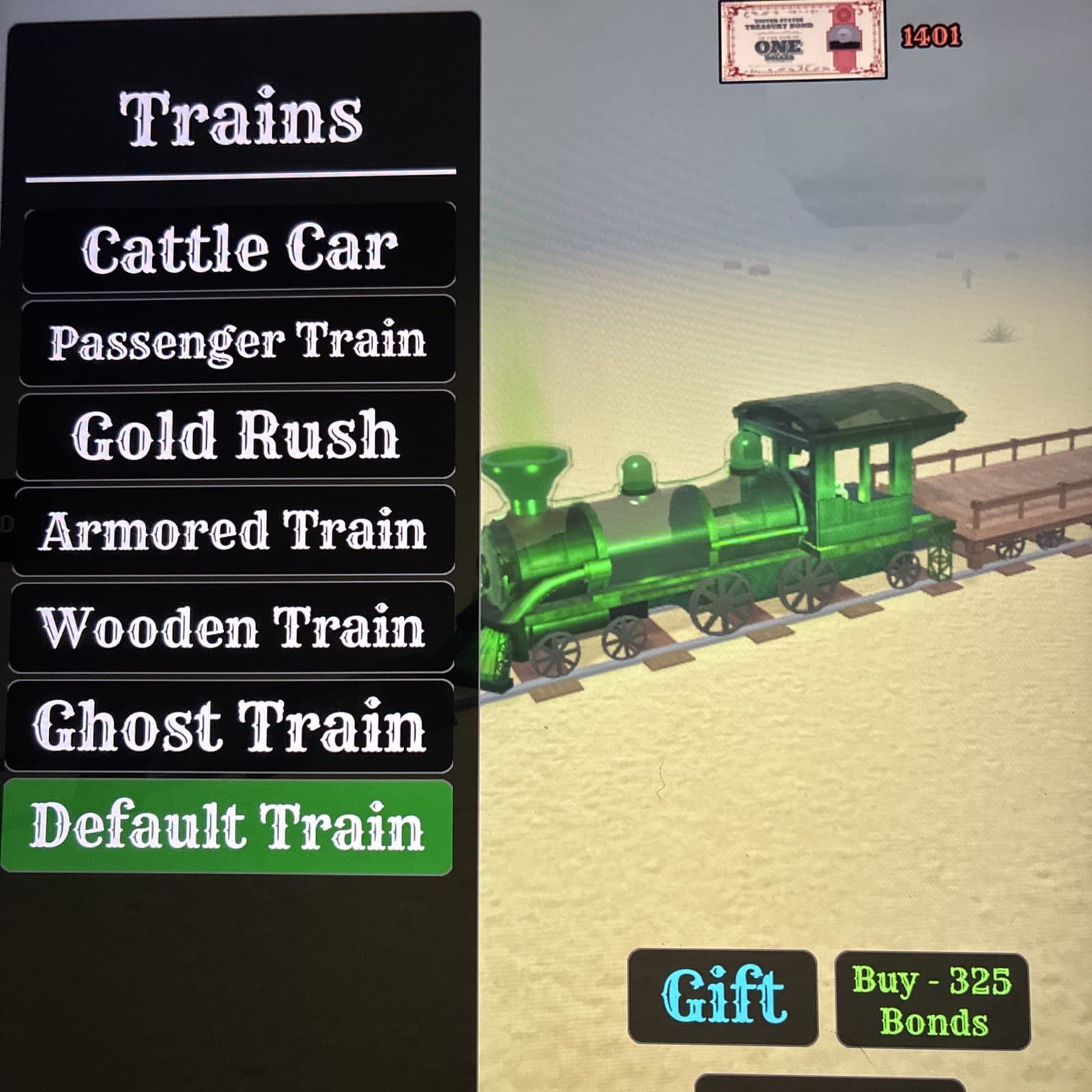 Selling Ghost Train From The Roblox Game Dead Rails (gifted To Ur Account)