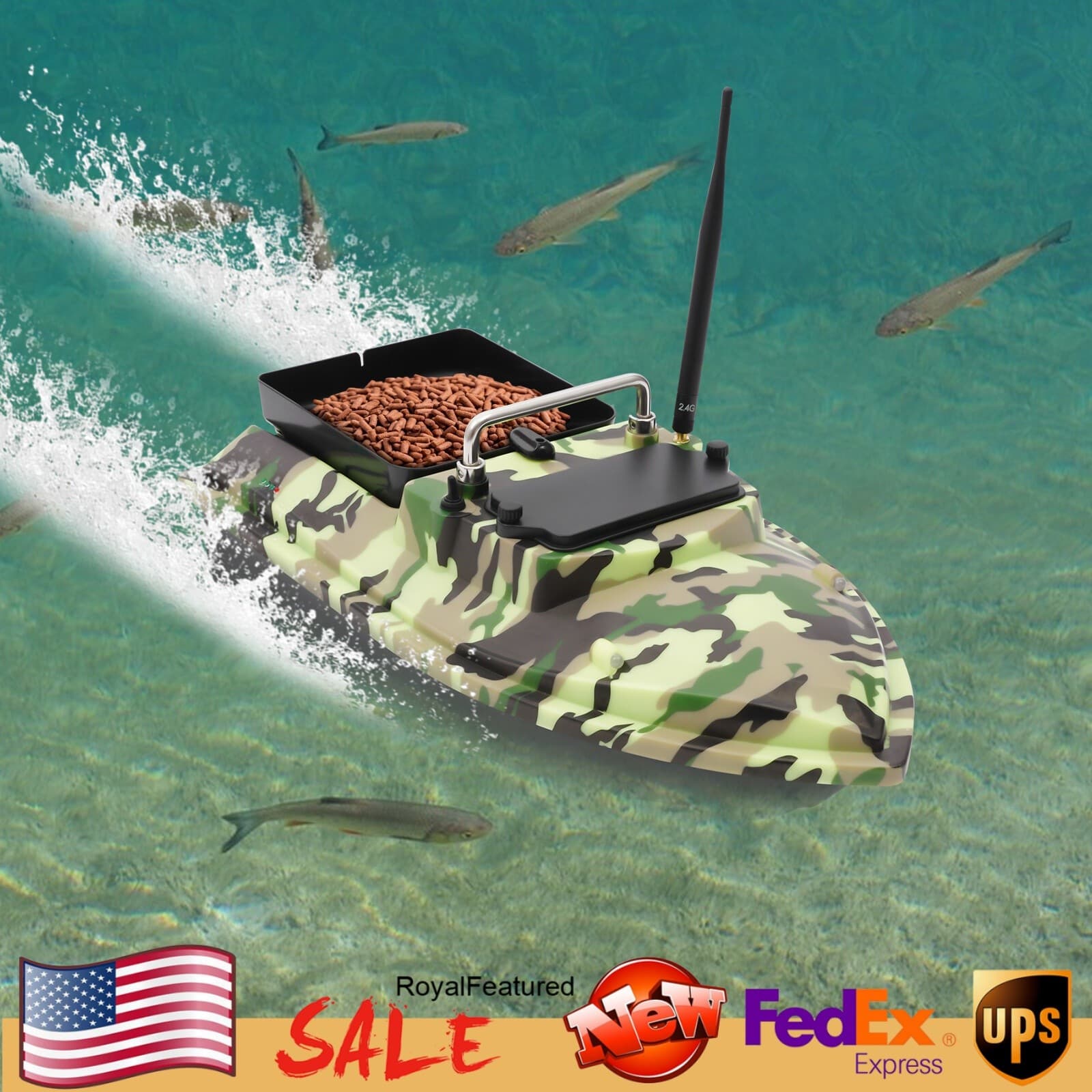 1.5kg Loading Remote Control Fishing Bait Remote Control Boat RC Fish Finder