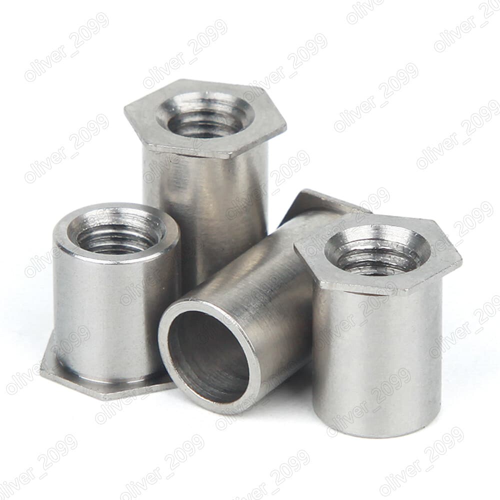 304 Stainless Steel Hollow Rivet Nuts Flat Hex Head M2 M2.5 M3 M4 M5 M6