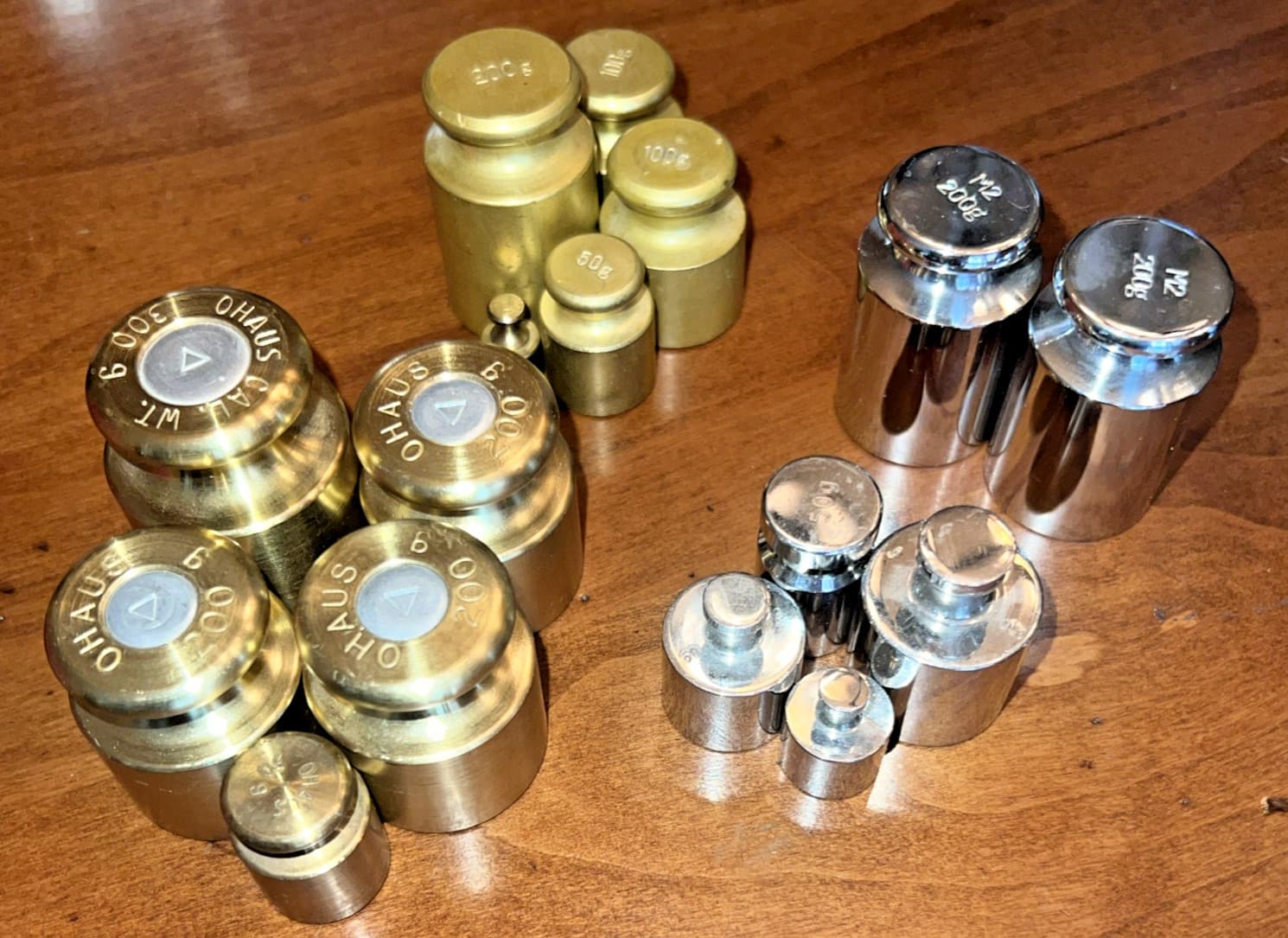 Balance Scale Weights - Mixed Lot Of 16 - Ohaus, M2 And Others - Calibration