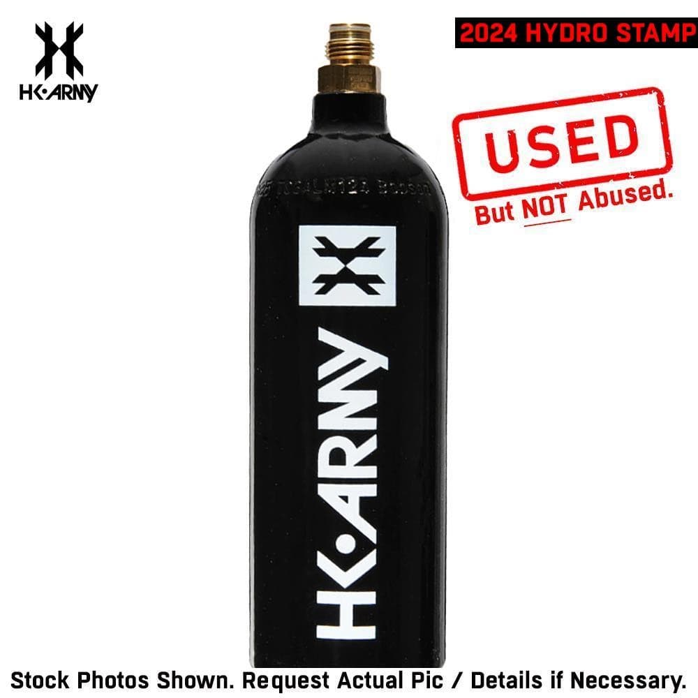 CLEARANCE HK Army 20oz Aluminum CO2 Paintball Tank - Black - 2024 Hydro