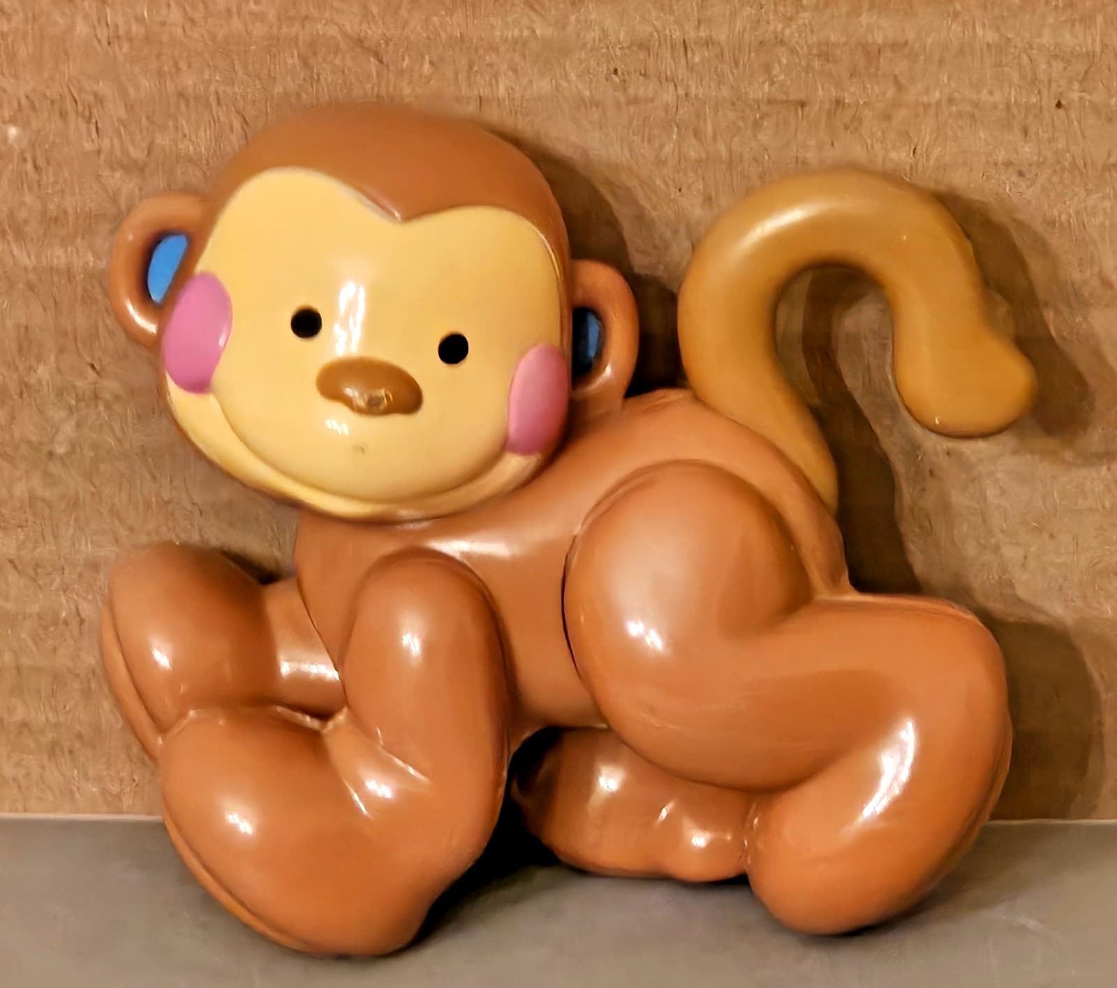 Fisher Price Amazing Animals 3.5" tall Replacement Monkey Rattle Plastic Toy