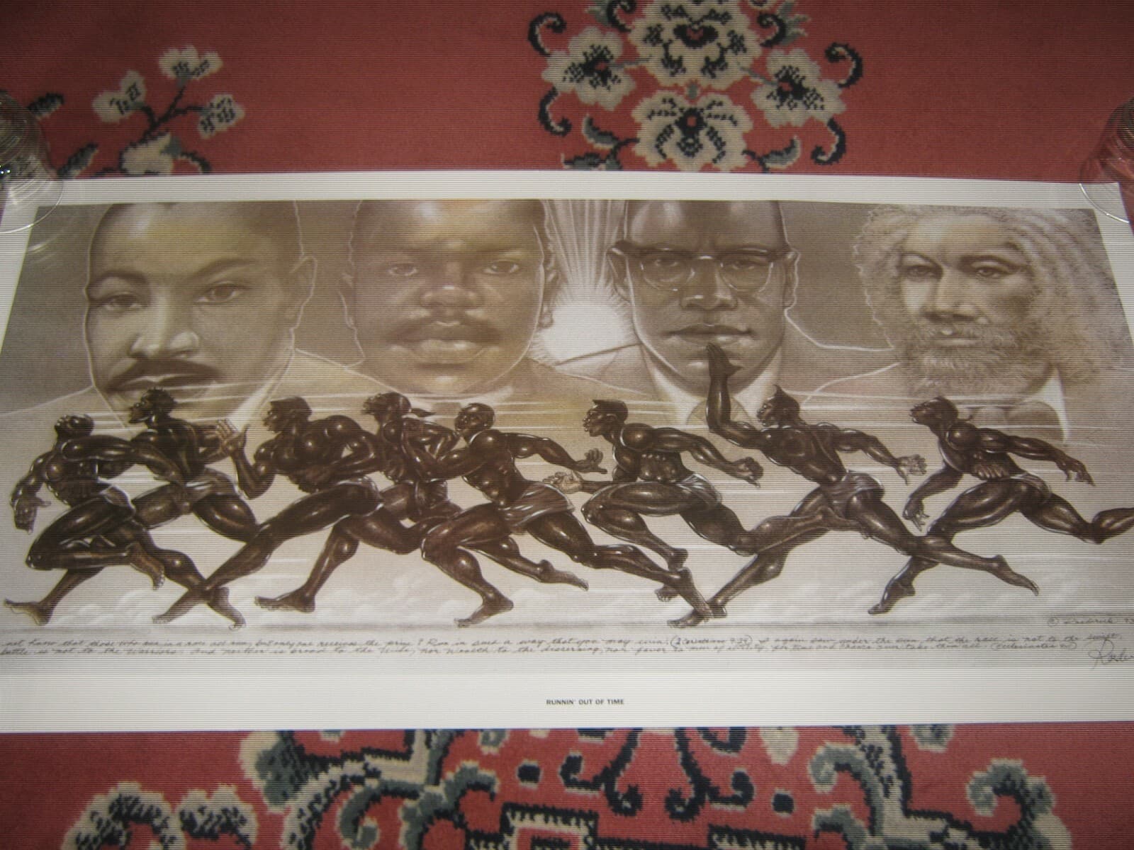 Roederick Vines "RUNNING OUT OF TIME" 1993(17.5" x 35"s) Signed & Clean